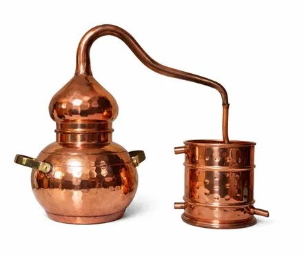 Alambique de cobre soldado 5 litros